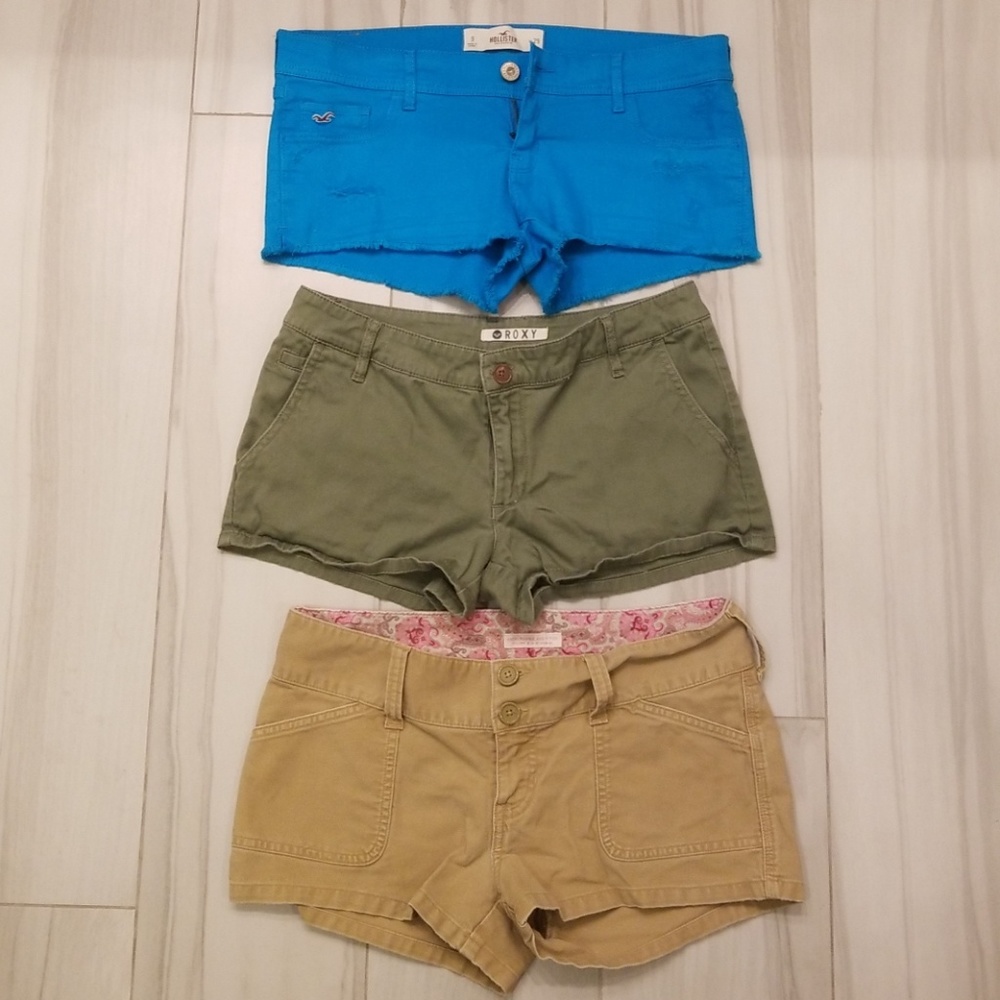 LOT of three short shorts!